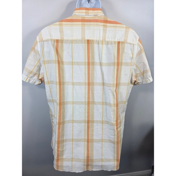 Hollister Mens XL Plaid Short Sleeve Button Up Shirt Exotic Tailoring  /A126 - Picture 6 of 7